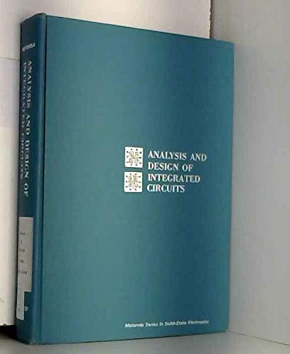 ANALYSIS AND DESIGN OF INTEGRATED CIRCUITS 007043526X Book Cover