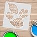 SHINEOFI 9Pcs Tropical Palm Leaf Stencils Template for Painting Reusable Wall Stencils for Drawing DIY Home Decor Tools