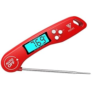 DOQAUS Digital Meat Thermometer, Instant Read Food Thermometer for Cooking, Kitchen Probe with Backlit & Reversible Display, Cooking Temperature Probe for Turkey, Grill, BBQ, Baking,Bread,Sourdough