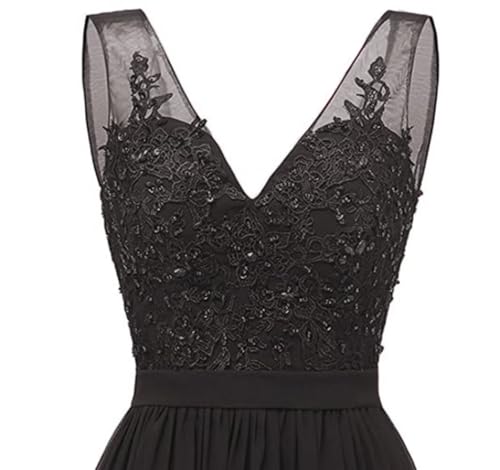 Women's Ombre Chiffon Bridesmaid Dresses Long Sequins Beaded Prom Party Dress for Juniors Plus3