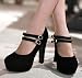 Zapatos con Tacón Alto para Mujer Plataforma Tobillo Correa Tacones Sexy Gamuza...