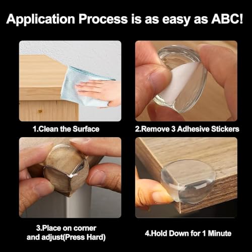 Image of Corner Protector for Baby, Furniture Table Corner Protection, Kids Soft Table Corner Protectors to Cover Sharp Furniture and Table Edges(8 Pack)