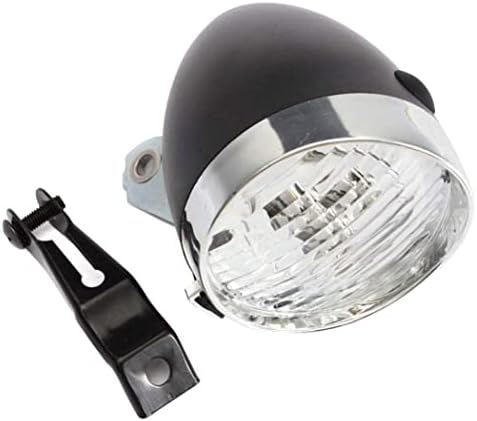 Black Vintage Bicycle Headlight with Bracket 3 LED Retro Bike Front Light Cycling Bike Fog Head Night Safety Lamp,Bicycle Light