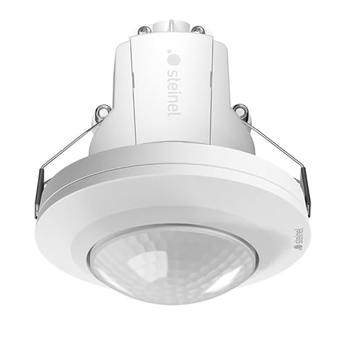 Steinel Motion Sensor PD IR 4360-8 COM1 White - 360° Presence Detector with 8 m Range | Ceiling Installation | 6 m Presence Area