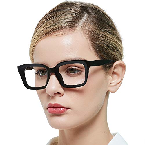 MARE AZZURO Womens Reading Glasses Stylish Readers 0 1.0 1.25 1.5 1.75 2.0 2.25 2.5 2.75 3.0 3.5 4.0 5.0 6.0(Black 275)