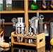 KJWESCYIV Bar Set Cocktail Shaker Set Cocktail Kit 13-Piece Bar Tool Set with Bamboo Stand Bar Set with All Practical Bar Accessories for Drink Mixing Bar Cocktail Set Bartender Kit Bar Tool Set (Colo