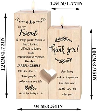 Double Sided Printing - Gifts for Friends,Friendship Gifts,Best Friend Birthday Gift Ideas,Personalized Candle Gifts for Women