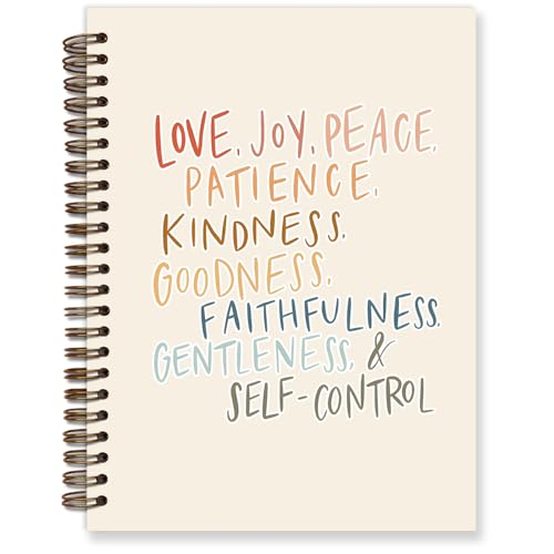 TFKFJLF Christian Notebooks, Love Joy Peace, Church Notes Hardcover Spiral