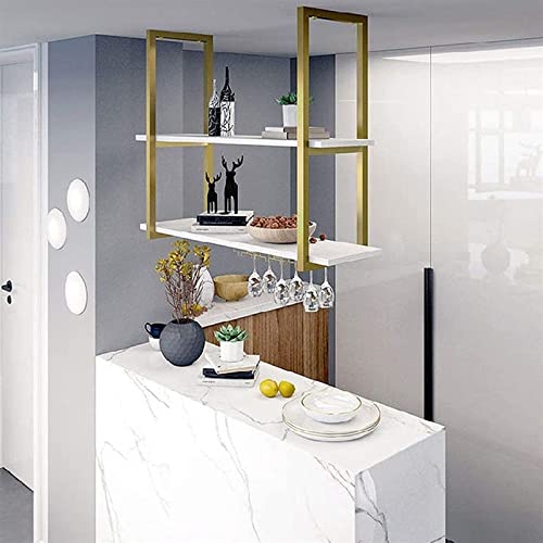 Casier à vin de plafond pour libérer l'espace de votre cuisine encombrée