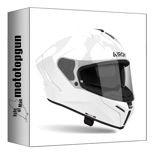 Casque intégral Airoh Matryx MX14 blanc brillant XL anti-remous
