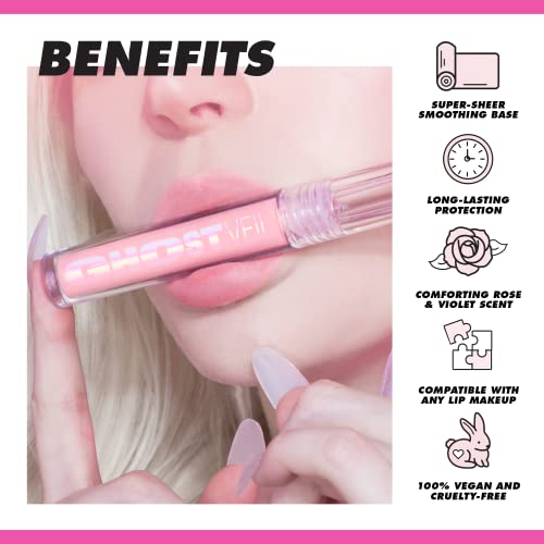 image for Lime Crime Ghost Veil Lip Primer, Translucent Sheer Pink - Extends the