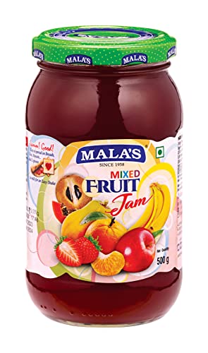 Image of Mala's Mixed Fruit Jam 500gm Glass Jar