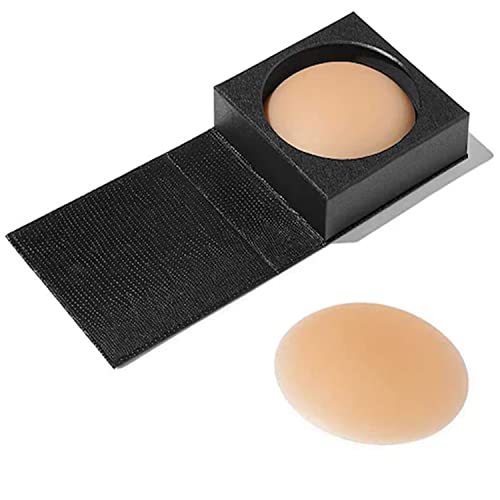 Ultra-Thin Nipple Covers for Women, Reusable & Hypoallergenic Self-Adhesive Silicone Nipple Cover, Sticky Breast Pasties Petals, Seamless Long-Lasting Premium, 1 Pair