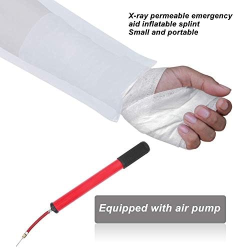 Inflatable Splint Fracture Splint,Inflatable Ankle Leg Arm Fracture Splint Set, Clear PVC Knee Immobilizer Brace Leg Joint Fixed Support Ankle Stabilizer Cover for Shower Bath