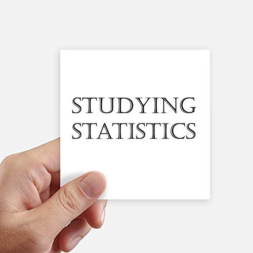 Autocollant carré étude des statistiques multicolore 10x10 cm pour valise