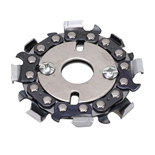Wood Grinding Disc, 2.5in 8 Teeth Wood Grinder Disc Circular Chain Disc Angle Grinder Saw Blade Tools for Cutting and Shaping Carving, Angle Grinders