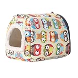 Casetta per nidi per Uccelli - Casetta per nidi per pappagalli, Grotta Habitat per pappagalli dal Pelo di Cotone | Comoda casetta per coccolare i pappagalli, capanna per coccolare Il degli uccell