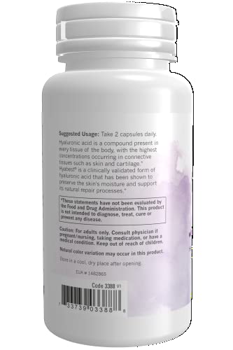 Now Solutions, Hydration Rescue With Hyabest® Hyaluronic Acid, Helps Maintain Youthful Looking Skin*, Supports Healthy Skin Moisture*, 60 Veg Capsules #TOP2