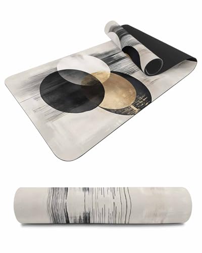 Heat Insulation Trivet & Table Runner Abstract Art Mottled Black