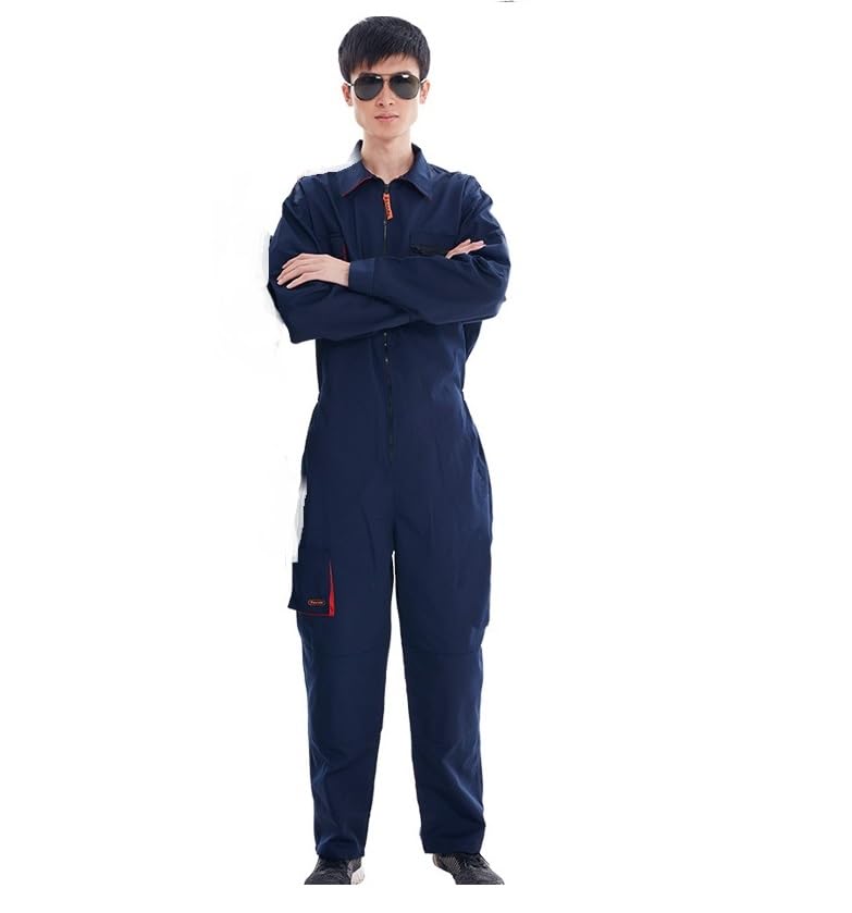 Ropa Para Dama, DVD Ropa de Trabajo para Hombre,Overoles Industriales,Overol Transpirable,Overol de manga larga para hombre,Resistente a las manchas y arrugas(AZUL XL)