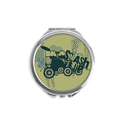 Miroir rond de poche rue graffiti pour retouches en voyage