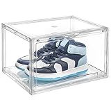 XGGJWW Large Shoe Box For Shoe Storage,Front Door Open Stackable Shoe Storage Boxes Suit For Shoes,