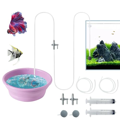 Drip Acclimation Kit for Aquarium, Adjustable Precision Slow Drip System to Reduce Stress, Prevent...