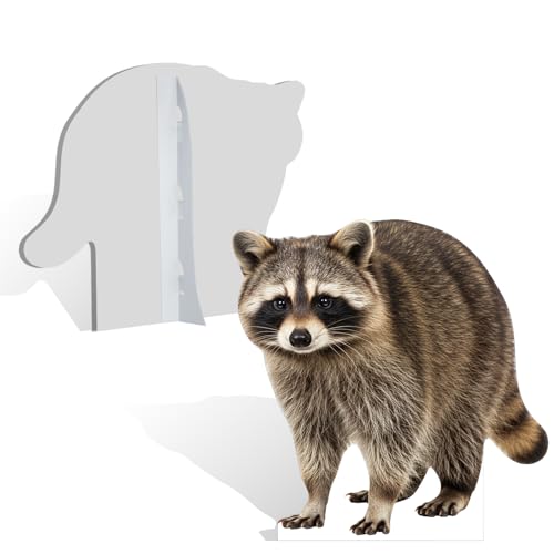 Image of Raccoon 6FT Life Size Cardboard Cutout, Fun Animal Standup, 1 PC | Raccoon Cardboard Standup for Party Decor, Birthday, Events, Photo Prop, Fun Decoration, 6FT Tall Cutout, Holiday