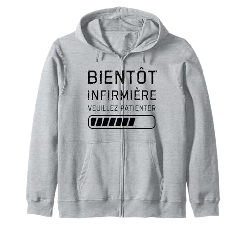 Bientôt Infirmière En Cours Humour Médecine Docteur Drôle Sweat à Capuche