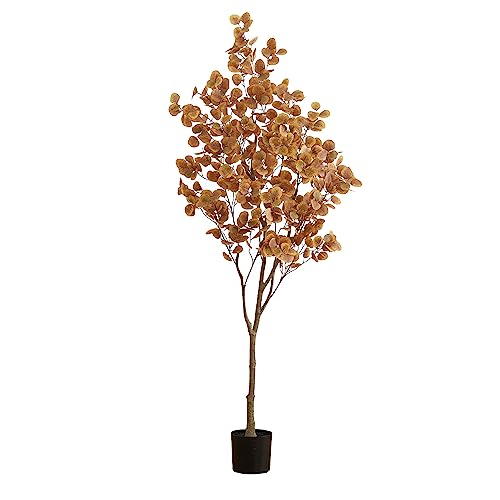 Nearly Natural 7ft. Artificial Autumn Fall Eucalyptus Tree