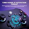 ECHTPower Manette Switch Galaxy, 2025 Nouvelle Manette Switch 2 Sans Fil avec RGB/Hall Trigger/Macro/Shift/Turbo/Vibration, Manette Pro Controller Bluetooth Compatible avec PC/Switch/OLED/Adroid/iOS