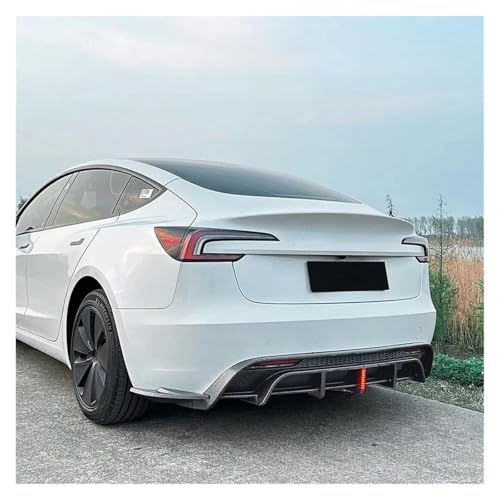 Difusor de parachoques trasero deportivo aspecto carbono para estrenar tu Tesla Model 3 5