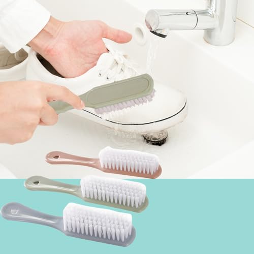 3 Cepillos De Limpieza De Cerdas Suaves, Cepillo De Mango Suave Para Limpieza De Zapatos Y Ropa Del Hogar