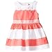 Nautica Little Girls' Color-Block Poplin Dress with Scalloped Front Yoke