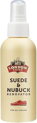 London Shine Suede & Nubuck Renovator Spray | Waterproof & Stain Repellent | Restores Color & Texture | For UGG Shoes, Boots, Bags & Jackets | Safe for All Colors | 110ml