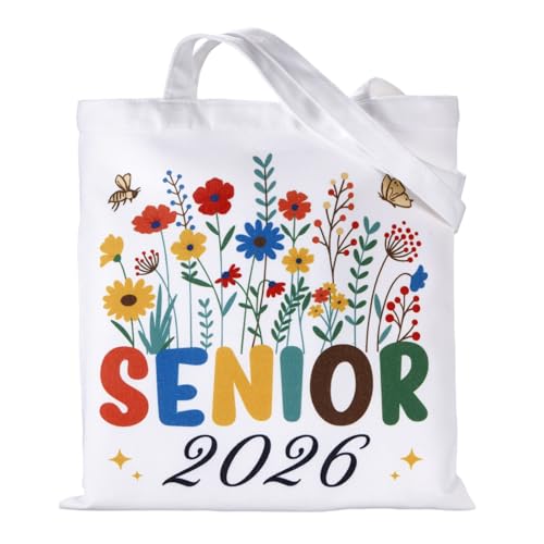 Class of 2026 Senior Night Gifts for Girls Canvas Tote