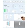 Wireless Light Switch and Receiver Kit, WILAWELS Remote Light Switches, No in-Wall Wiring Required, Remote Control Wall Switch for Ceiling Lights, Fan, 100 Ft RF Range, FCC Listed W15RC1106