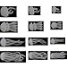 12 Pcs Handmade Plastic Small Jellyfish, 4 Styles 3 Sizes, Resin Jewelry Making Supplies, Resin Filler, 6 Pcs Long Beard, 6 Pcs Short Beard