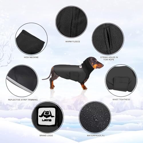 Abrigos de perro salchicha en miniatura con chubasqueros para perros pequeños 4