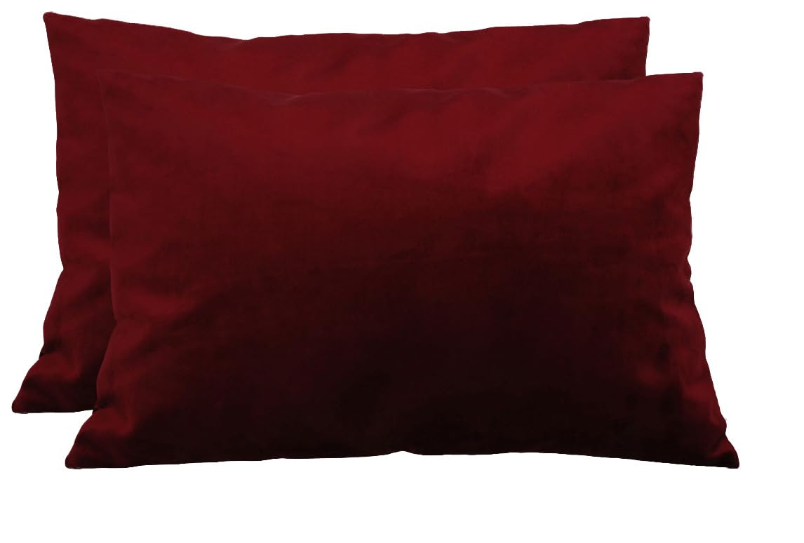 TangDepot 2-Pack Super Soft Velvet Pillow Covers, 20x20 Grass Green — view 145