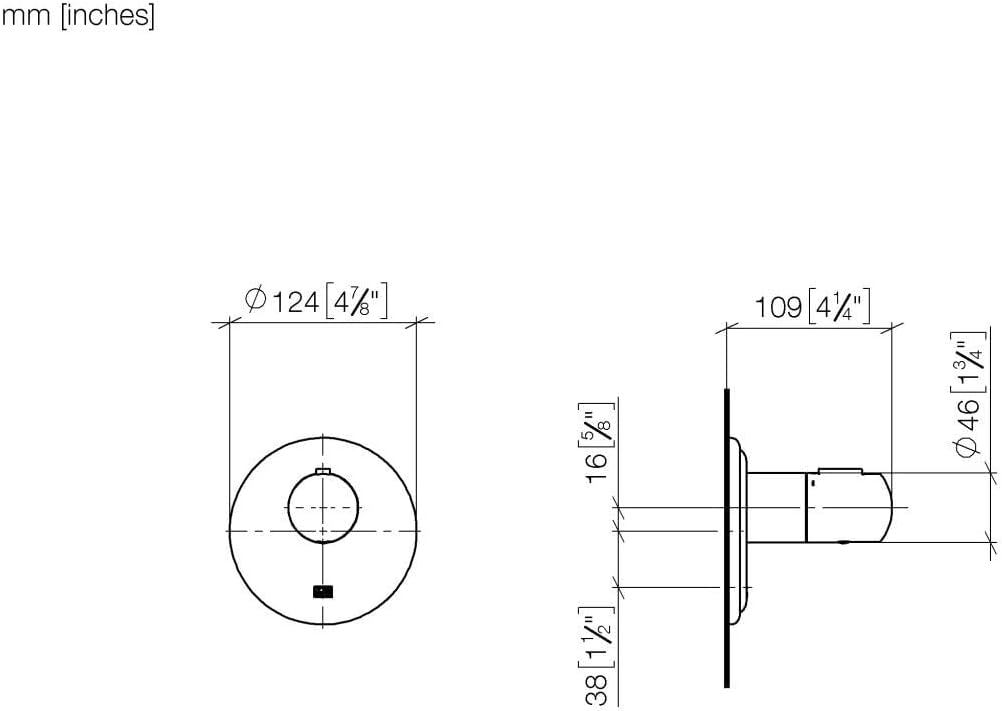 Dornbracht 36503977-00 - xTOOL Concealed thermostat without volume control 3/4", polished chrome