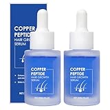 2 Pcs Copper Peptide Serum Für Haare Kupfer-Peptide Hair Growth Serum Kupfer-Peptid Haarserum Fördert Wachstum Repariert Geschädigtes Haar Verbessert Trockenheit Und Frizz Sanft Feuchtigkeitsspendende
