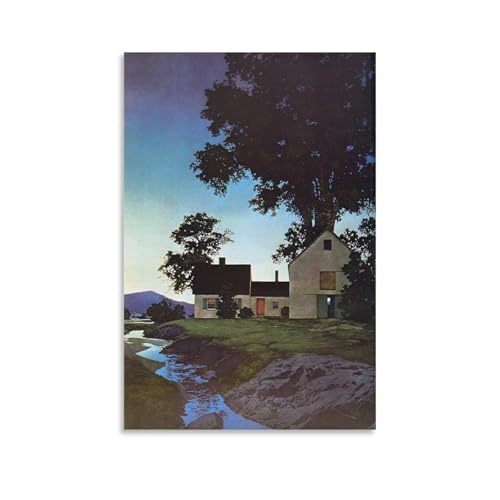 Maxfield Parrish Twilight 50 x 75 cm tableau impression sur toile salon