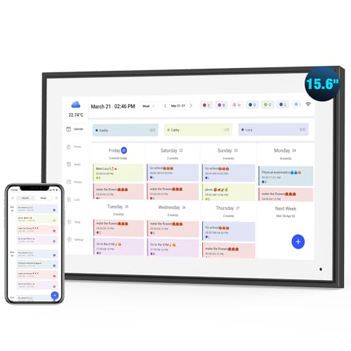 Calendar Digital 15.6 Inch Electronic Calendar&Chore Chart
