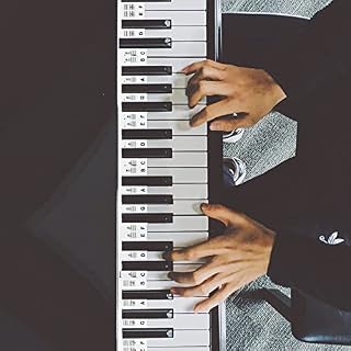 Étiquettes Note Piano STLOVe® Autocollant Note Piano 88 Touches Débutants Autocollants Clavier Piano Enlever & Trimmable… - Les Beatles, Paul McCartney, John Lennon, RIngo Starr, George Harrison Étiquettes Note Piano STLOVe® Autocollant Note Piano 88 Touches Débutants Autocollants Clavier Piano Enlever & Trimmable… – Image 2