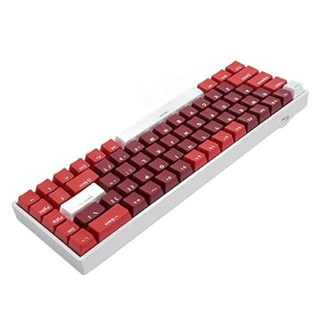Teclado Mecânico Sem Fio, Teclado Mecânico RGB Sem Fio 60%, Teclado para Jogos Com Fio Bluetooth de 68 Teclas Interruptor Azul para HarmonyOS para Android para IOS