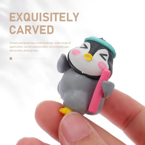 Image of SATYAM KRAFT 5 Set (30 Pcs) Cute Penguin Miniature Figurines Showpiece | Gift for Him /Her, Return Gift, Home Decor, Table, Car Dashboard, Office Decoration Items (Multicolor)