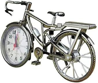 Alarm Clock Bicycle Clock Retro Desk Clock for Decoration and Setting Time