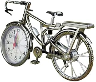 Alarm Clock Bicycle Clock Retro Desk Clock for Decoration and Setting Time