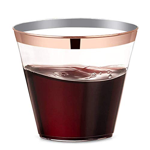 Cabilock Delicado 10pcs 270ml Copos de plástico para doses de sobremesa copo de musse Parfait Tigela